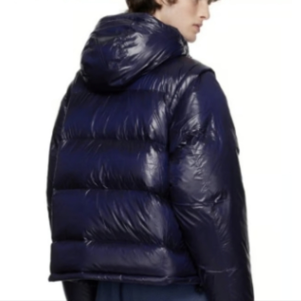 Madhappy X Columbia Collab Down Feather Puffer Jacket Unisex Navy Blue L NWT - Picture 2 of 8